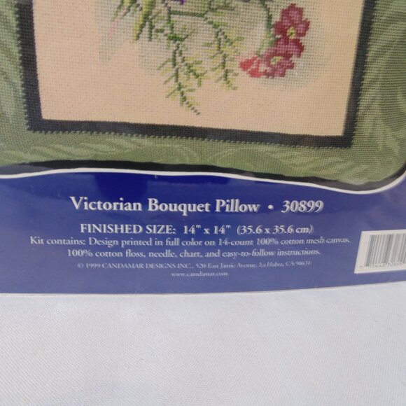 Candamar Designs VICTORIAN BOUQUET PILLOW  30899 VICTORIAN ROSE PILLOW 30898 NEW - Picture 2 of 5